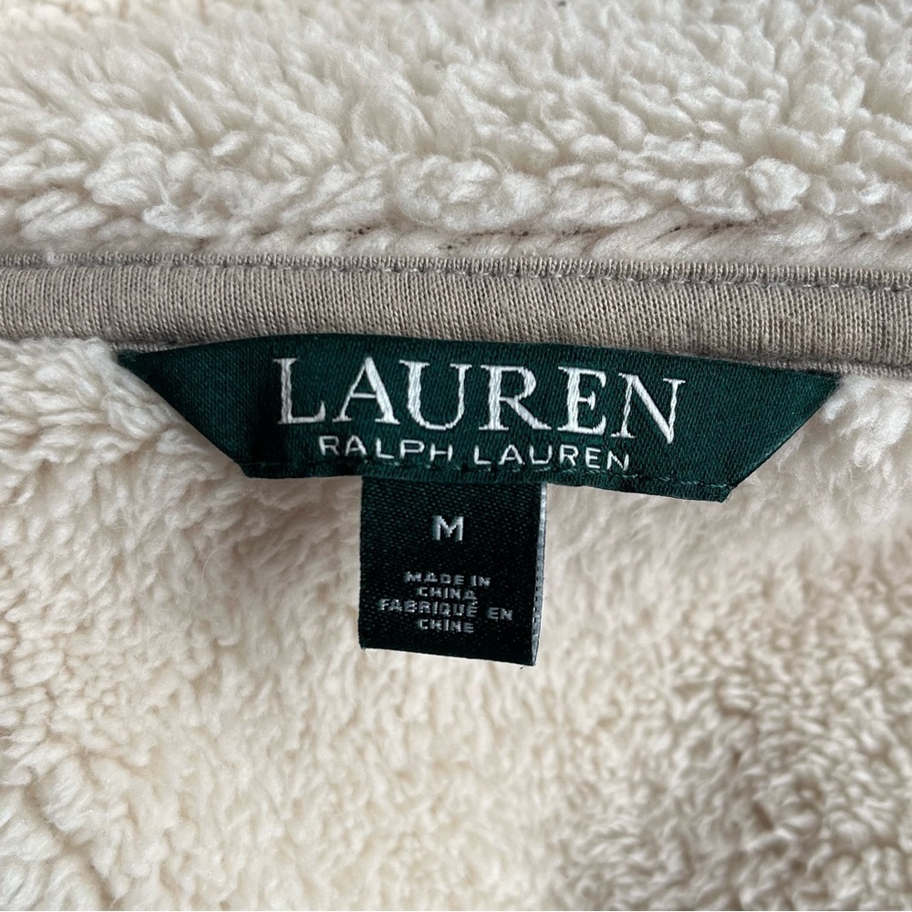 LAUREN Ralph Lauren Waterfall Faux Suede & Sherpa Vest Sz M Gorpcore Lite Boho - Picture 6 of 11